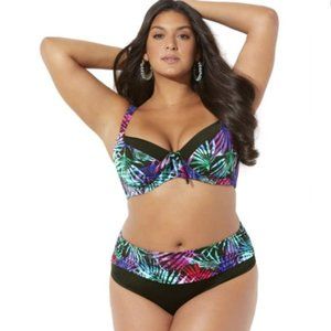 Bright Palm Swimsuits For All Bikini Top